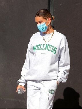 Sporty and Rich Crewneck Green: As seen on Hailey Bieber